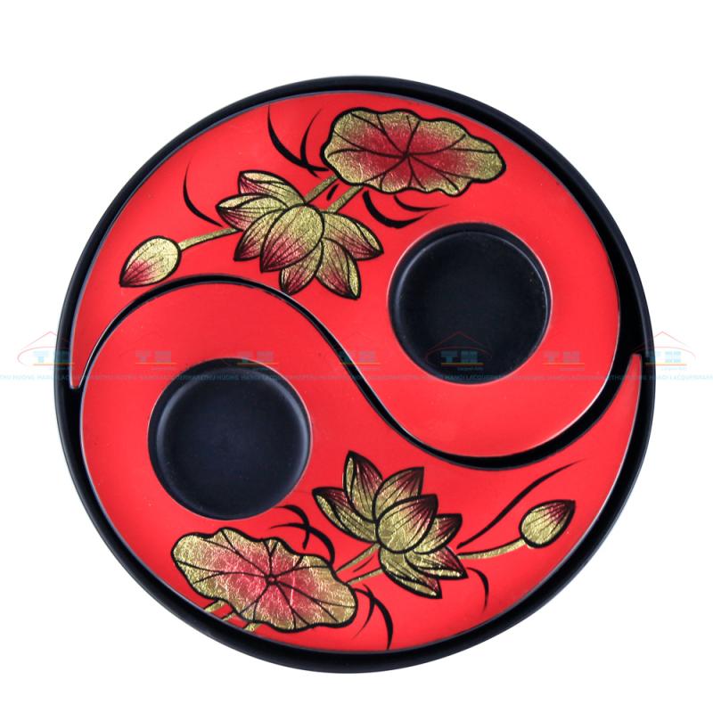 Nến bát quái Sen đỏ