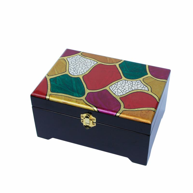 Hộp nữ trang có chân 15x21 đá
