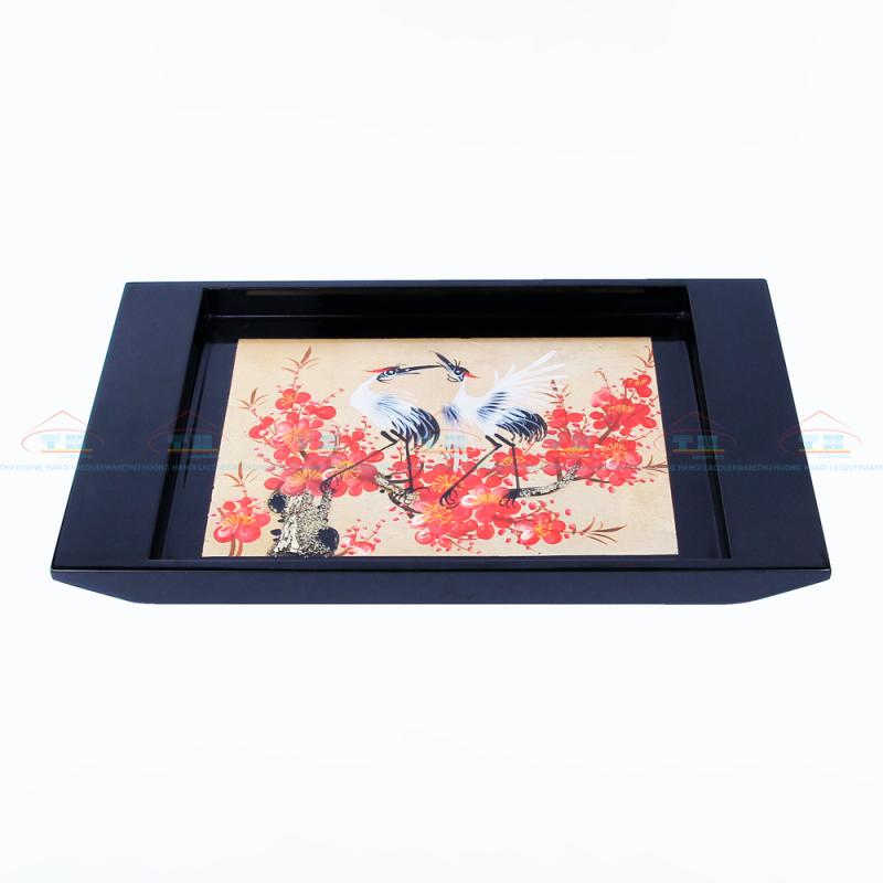 Khay chữ nhật cong 15x25 đào cò