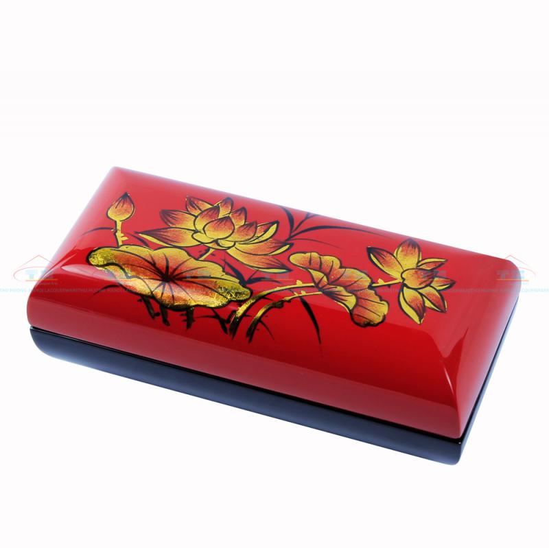 Hộp kính sen đỏ