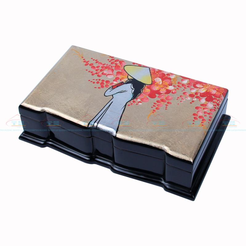 Hộp lượn sóng 11x19 cô gái đào
