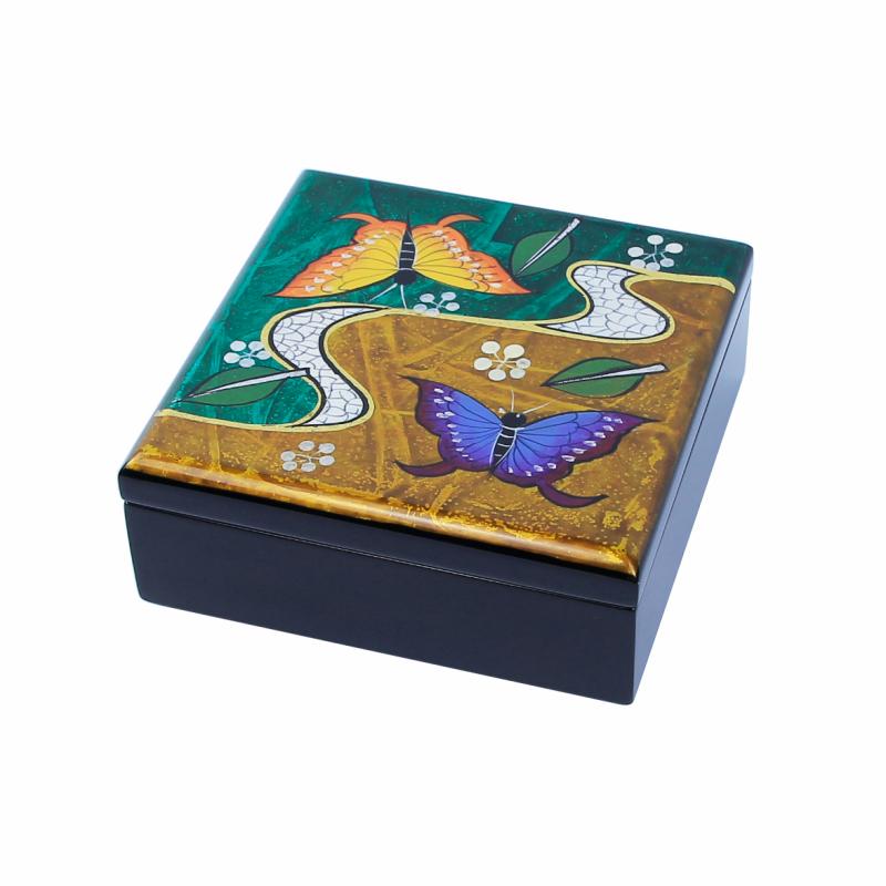 Hộp vuông 11x11 Bướm