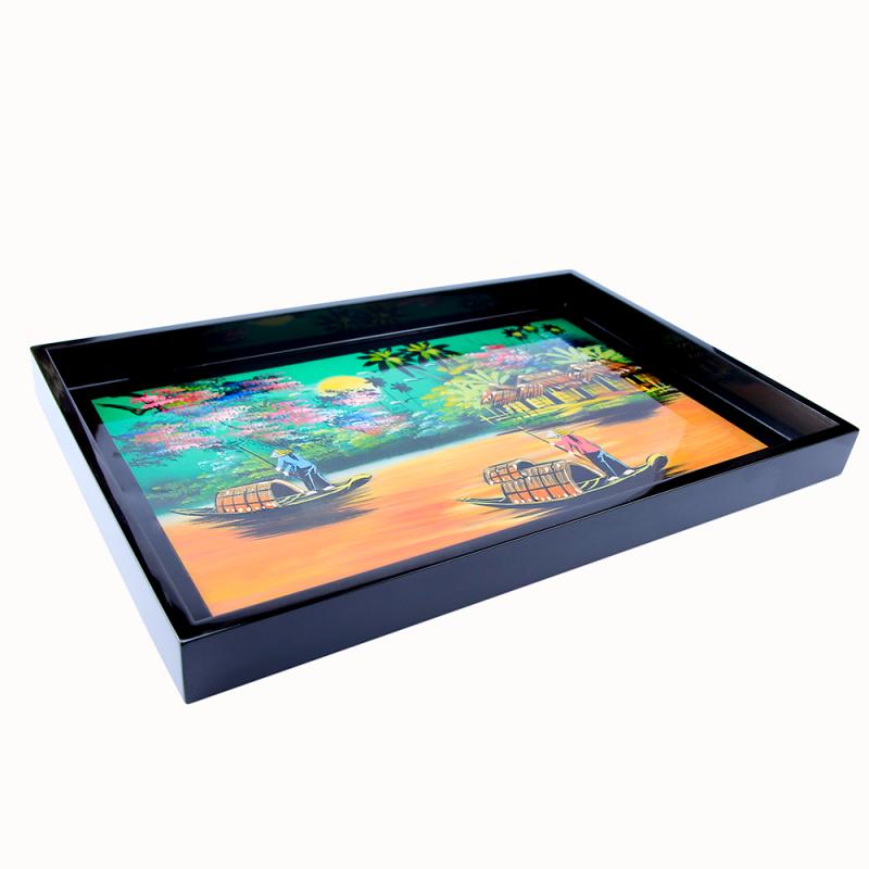 Khay CN 25X38 cảnh đồng quê
