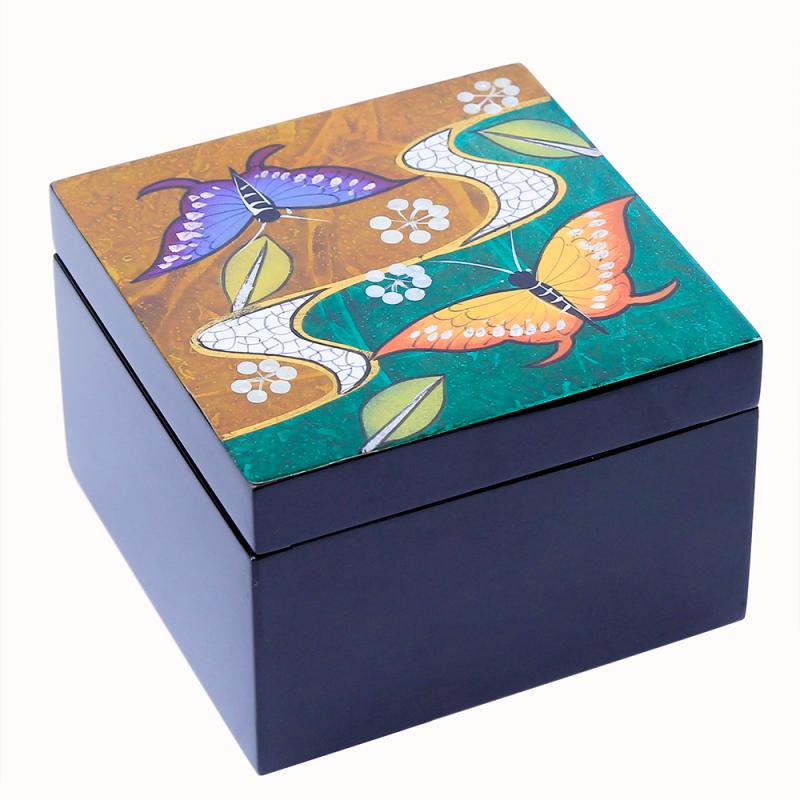 Hộp vuông 12x12 h8 bướm