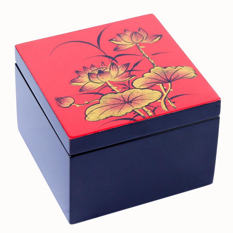 Hộp vuông 10x10 h7 sen đỏ