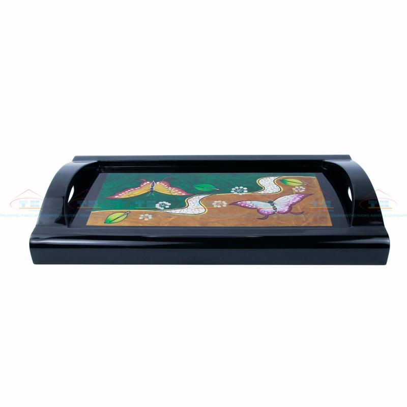 Khay quai cong 21x36 bướm