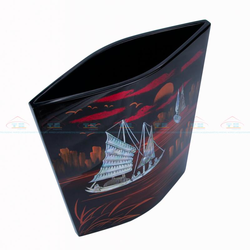 Lọ hoa dẹt Hạ Long ốc