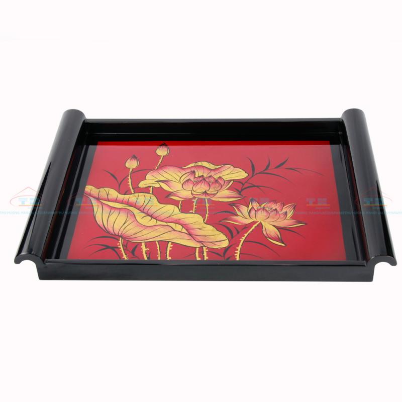 Khay án thư 29X42 sen đỏ