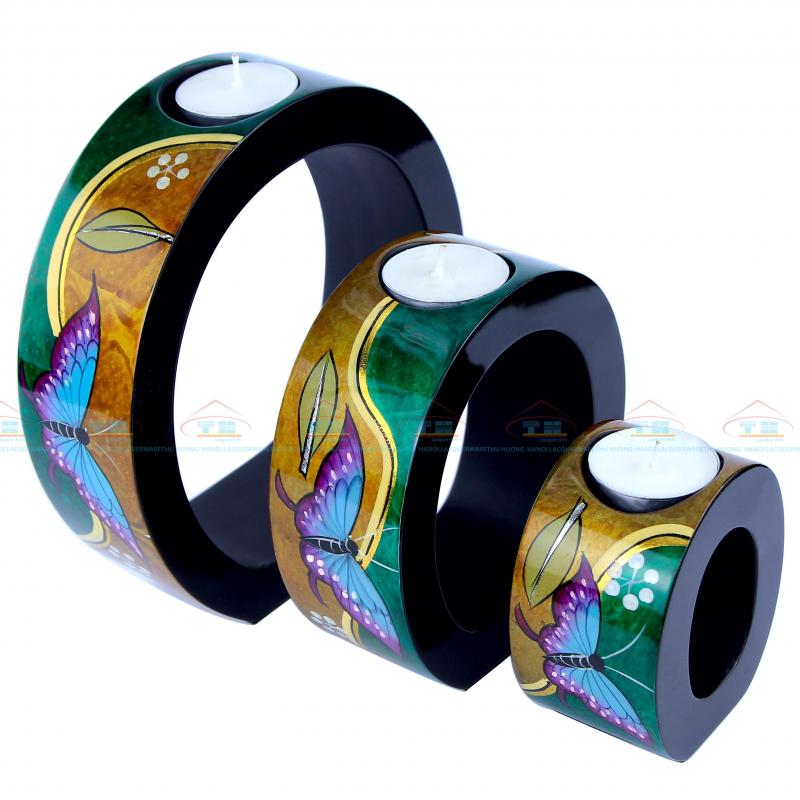 Nến bộ ba oval bướm